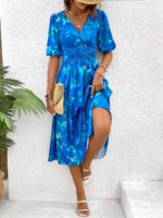Rochie Midi Clarie Albastra - imagine 3