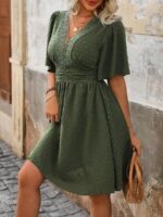 Rochie Scurta Novalee Khaki - imagine 5