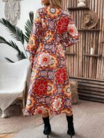 Rochie Lunga Polly Cu Model Floral Multicolor - imagine 2
