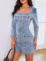 Rochie Scurta Donella Din Denim