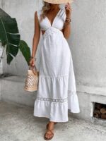 Rochie Lunga Freia Alba - imagine 5