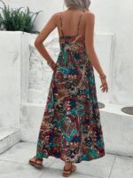 Rochie Lunga Vinka Cu Print Multicolor - imagine 2
