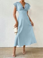 Rochie Lunga Abby Bleu Deschis