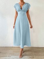 Rochie Lunga Abby Bleu Deschis - imagine 4