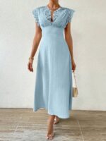 Rochie Lunga Abby Bleu Deschis - imagine 5