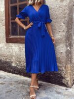 Rochie Lunga Manuela Albastra - imagine 3