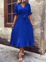 Rochie Lunga Manuela Albastra - imagine 4