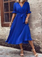 Rochie Lunga Manuela Albastra - imagine 5
