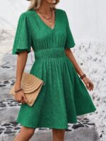 Rochie Scurta Camilla Verde - imagine 4