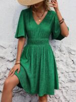 Rochie Scurta Camilla Verde - imagine 5