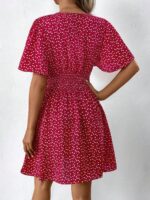 Rochie Scurta Debbie Rosie Cu Inimioare Albe - imagine 2