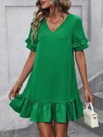 Rochie Scurta Catrin Verde