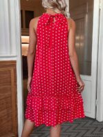 Rochie Midi Edith Rosie Cu Buline Albe - imagine 2