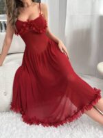 Rochie Midi De Noapte Miara Rosie