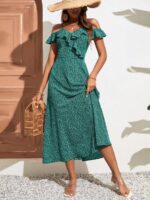 Rochie Lunga Florentina Verde