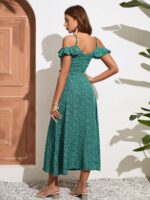 Rochie Lunga Florentina Verde - imagine 2