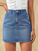 Fusta Scurta Taus Din Denim