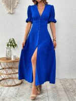 Rochie Lunga Delia Albastra - imagine 4