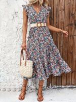 Rochie Midi Bendine Multicolora - imagine 3