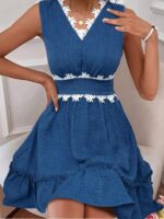 Rochie Scurta Mortine Albastra - imagine 5
