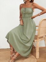 Rochie Lunga Milaya Kaki - imagine 4