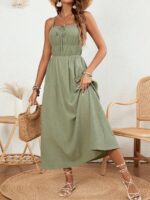 Rochie Lunga Milaya Kaki - imagine 3