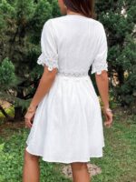 Rochie Scurta Katiana Alba - imagine 2