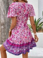 Rochie Scurta Svenja Alba Inflorata - imagine 2