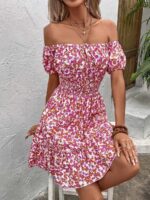Rochie Scurta Pricella Alba Inflorata - imagine 3