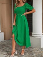 Rochie Lunga Joelle Verde - imagine 4