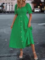 Rochie Lunga Joelle Verde - imagine 5