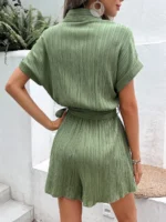 Salopeta Scurta Minerva Khaki Cu Cordon - imagine 2
