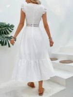 Rochie Lunga Melina Alba - imagine 2