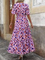 Rochie Lunga Shari Cu Print Multicolor - imagine 2