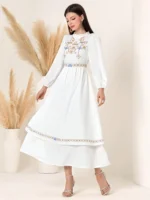 Rochie Lunga Semina Alba