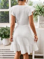 Rochie Scurta Loreana Alba - imagine 2
