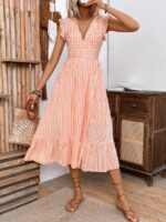 Rochie Midi Sabrina Portocalie - imagine 5