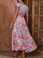 Rochie Lunga Curtis Cu Print Multicolor - imagine 2
