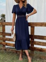 Rochie Lunga Regina Bleumarin - imagine 3