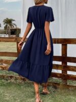 Rochie Lunga Regina Bleumarin - imagine 2