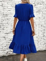 Rochie Midi Natalia Albastra - imagine 2