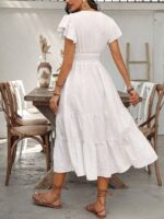 Rochie Lunga Roser Alba - imagine 2
