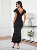 Rochie Lunga Evelyn Neagra - imagine 2