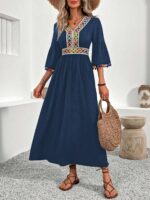 Rochie Lunga Antonina Albastru Inchis