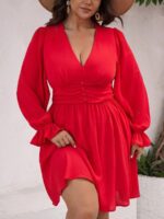 Rochie Scurta Emelie Rosie - Marimi Mari