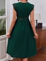 Rochie Midi Axelle Verde Inchis - imagine 2