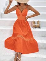 Rochie Lunga Gemma Portocalie