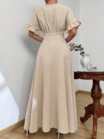 Rochie Lunga Darcia Crem - imagine 2