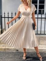 Rochie Midi Marta Crem Deschis