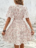 Rochie Scurta Ayleen Alba Inflorata - imagine 2